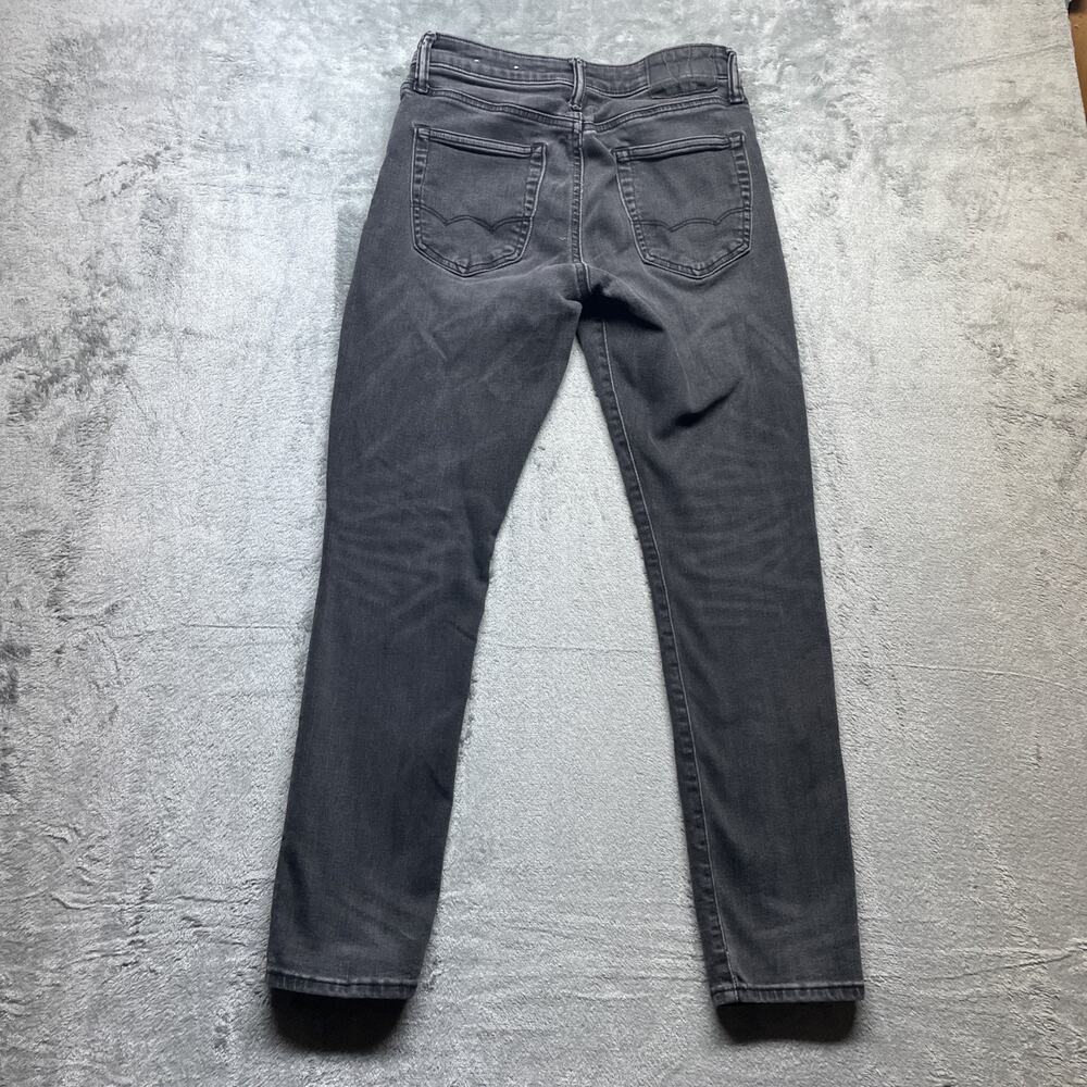 American Eagle Jeans Mens 29x30 Grey Slim Straight Flex Grunge - Picture 4 of 7